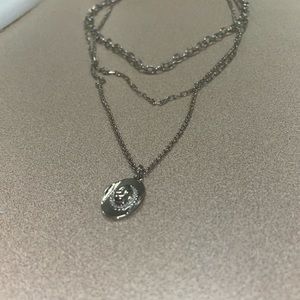 LAYERED SILVER NECKLACE